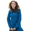 SAOL Giacca bomber da donna in 100% lana merino con chiusura lampo