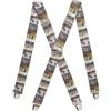 Pierrot Bretelle Uomo Larghe Vintage - Clip molto forti Regolabili Fino A 130cm - Bretelle Uomo Eleganti Artigianali Garantite A Vita