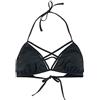 Gothicana by EMP Donna Top Bikini Nero Mix And Match con Spalline Decorative sul Davanti M
