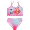 United Labels Gabby's Dollhouse Bikini per bambina con volant, rosa/fucsia, 98/104, 2 pezzi