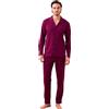 Noidinotte; more than pyjamas Noidinotte - Pigiama Uomo Jersey Invernale Articolo Unito. - XL Bordeaux