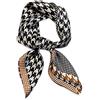 LumiSyne Sciarpe Di Seta Donna Foulard Quadrata 70×70cm Motivo Paisley Stampato Pied De Poule Stile Retrò Classica Leggera Raso Foulard Piccolo Fazzoletto Da Collo Fascia Per Capelli Bandane Copricapo