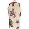 Signare Borsa/custodia per occhiali da donna (farfalla)