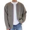 CRITOR Cardigan Lavorato a Maglia da Uomo Cardigan con Zip Intera Cardigan Cardigan Vintage Maglione Lavorato a Maglia
