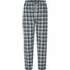 El Búho Nocturno Pantaloni Pigiama Uomo Lungo - 100% Cotone Flanella Invernale Caldo o Popeline Traspirante - Tasche Vita Elastica Coulisse Patta Bottoni - 100% Cotone, Verde 8896, XL
