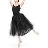Arabesque, tutù classico da donna, romantico, tutù da balletto, gonna a 3 strati in tulle (nero, M/L)