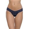 Hanky Panky Low Rise Thong - Mutande Donna in Pizzo Elasticizzate, Tanga Donna Comodo e Colorato a Vita Bassa - Slip Donna Cotone e Nylon, Lingerie per Completo Intimo Donna, Taglia Unica, Pezzo Unico