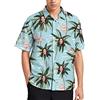 Ozinna Camicia Hawaiana Uomo Personalizzata con Foto,Manica Corta Spiaggia Tropicale Aloha Camicie Estate Floreale per Uomini Hawaiian Shirt