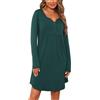 Jahetuul Camicia da Notte Parto Ospedale Cotone a Maniche Lunghe