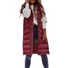 Generico Piumino Smanicato Donna Caldo Elegante Gilet Imbottito Con Cerniera E Tasche Leggero Taglie Forti Curvy Smanicato Lungo Con Cappuccio Invernale Lavoro Giacca Trapuntato Senza Maniche Firmato Piumino