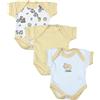 BabyPrem Body per neonati prematuri 3 pezzi limone retrò giocattoli 0,7 kg - 3 mesi, Limone, 5-8lbs