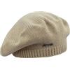 Melegari Berretto Basco di Maglia | Donna | 100% Cashmere | Stresa Beret | Made in Italy