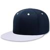 BXVXWKJXKR .Flat Bill Visor Classic Hat regolabile High End Trendy Color Style Tone Baseball Cap, Blu navy/bianco, Taglia unica