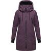 Navahoo Cappotto invernale da donna alla moda, parka caldo con (cappuccio rimovibile) e spallacci interni, Winterzart 14 S-6XL, Prugna polvere, S