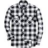Generic Camicia a quadri a maniche lunghe da uomo taglie forti camicie casual estive elasticizzate a 4 vie con tasca con bottone colletto standard abbottonato camicia da boscaiolo magliette top da indossare
