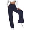 nicticsi Pantaloni Larghi di Velluto a Coste Pantaloni Casuali da Donna Vita Alta Dritti Pantaloni Casual Ragazza Moda Velluto retrò Pants