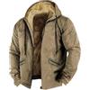 Generico Giubbino Uomo Inverno Giacca Invernale Uomo Taglie Forti Termica Giacca Moto Giubbotto Pesante Antivento Jacket Vento Imbottito Lavoro Militare Black Friday 2025 Abbigliamento 12#Cachi XXL