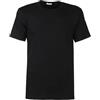 Liabel 3 t-Shirt Corpo Uomo Bianco Caldo Cotone Mezza Manica Scollo a Punta 02828/e53 (5/L, Nero)