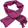CJ Apparel - Sciarpa da uomo in tinta unita, design alla moda, avvolgente per viso e collo NUOVA, Viola fucsia., Taglia unica