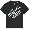 ZERO T-SHIRT LAB Maglietta Donna SKZ Concerto Stray Kidz Fans Korean Pop K-Pop (IT, Testo, L, Regular, Regular, Void Black)