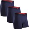 DANISH ENDURANCE Boxer Uomo in bambù, 3 Paia, Blu Navy, XXXL