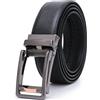 ORBANA Ratchet Belt - Cintura da uomo con fibbia automatica, Zd Fan La02 Nero, Waist 105-115cm