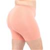 LEELA LAB Pantaloncini Ciclista Donna Taglie Forti in Morbida Microfibra, Realizzati con Tecnologia Seamless Senza Cuciture - Made in Italy