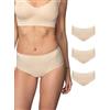 Bodyeffect - 3pz Slip Modellante e Contenitivo Uso Quotidiano con Tassello Antibatterico Art. 312152 (L/XL, Skin, 3pz)