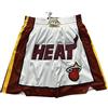 Laquieio Miami Heat City Edition - Pantaloncini da uomo, estivi, per uomo all'aperto, uniformi con tasca, asciugatura rapida, pantaloni alla moda, pantaloncini corti sportivi per pallacanestro, bianco, L