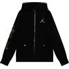 Nike Jordan Felpa da Ragazzi con Cappuccio e Zip Take Flight Black And Gold Nera Codice 95C806-023