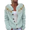 Cocila Womens Fall/Winter Printed Knit Cardigan Felpe Scritte Divertenti Felpa Sportiva Donna Maxi Felpa Donna Lunga Hazbin Hotel Abbigliamento da Casa Firmata con Cappuccio Larga Bianca