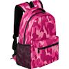TropicalLife Zaino da viaggio impermeabile con illustrazione mimetica rosa zaino da viaggio leggero con motivo mimetico elegante per uomo e donna, Multi, S