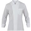 GIBLOR'S Giacca Da Cucina Giorgio, 100% Poliestere Ultraleggero, No Stiro (BIANCO, S)