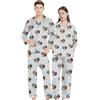 Naispanda Set Pigiama da Uomo Personalizzato con Foto del Volto, Set di Pigiama in Raso di Seta a Maniche Lunghe Personalizzato, Regali Divertenti Personalizzati per Uomo, Fidanzato Marito, XS