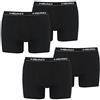 Head 4 x pack Men's Boxer Shorts with Elastic Waistband, konfektionsgröße:M, Farben:200 - black