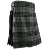 Hamilton Kilts Uomo Scozzese Gonnellino Kilt Tradizionale Montanaro Vestito - Grigio, W36