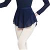 DMLAYHP Gonnellino Danza Gonne da Balletto da Donna Gonne Corte da Ballo Gonna a Fessura Alta Abito da Danza Classica for Adolescenti(Dark Blue,M Height 155-160cm)