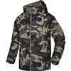 Wisdom Wolf Uomo Softshell Giacche Impermeabili Militari in Pile da Sci Allaperto Cerniera Leggera Giaccha