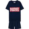CERDÁ LIFE'S LITTLE MOMENTS Pigiama Estivo di Marvel per Bambini - Blu e Rosso - 12 Anni - Pigiama Corto Elaborato in Cotone 100% - Stampa di Marvel - Prodotto Originale Ideato in Spagna
