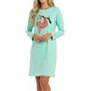 In One Clothing Camicia da notte da bambina - morbido jersey singolo in 100% cotone - con motivi bradipo