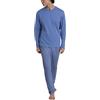 RAGNO Pigiama Uomo Manica Lunga 100% Cotone Felpato U961NQ