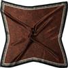 MayTree Foulard di seta quadrato Paisley 53x53, Colore: rosso, 53