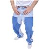 vokkrv Jeans Uomo Pantaloni Patchwork Denim Regular Stile Jeans Uomo Slim Fit Jeans Uomo Gamba Larghi Moda Casual Hip-Hop Jean Sportiva Jogging Pantaloni Morbidi Uomo Elasticizzato Comfort Vintage