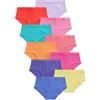 NEXT Ragazza Confezione da 10 Slip a Vita Bassa Bright Rainbow 13 Anni-14 Anni