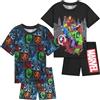 Get Trend Marvel Avengers | Spidey Pigiama Ragazzo, 2 Set Manica Corta Pigiami Bambini, Abbigliamento da Casa Estivo, Regalo Bambino
