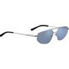 Serengeti Marlon Occhiali, Shiny Silver, M Unisex Adulto