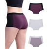 Neione Mutande Mestruali Donna Flusso Abbondante 50ml Assorbenti Vita Alta Cotone Boxer Ciclo Mestruale Pacco da 3 Liberal XL