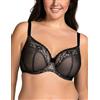Vivisence Reggiseno Elegante da Donna Coppe in Pizzo Foderate in Rete 1080