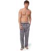 DANISH ENDURANCE Pantaloni Pigiama 100% Cotone, Color Camoscio a Quadri, XXL