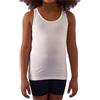 JADEA 283-2 Pezzi - Canotta Bambina Spalla Larga in Cotone Elasticizzato e Traspirante - Comfort Perfetto per Giornate Calde e attività Quotidiane, Bianco 13-14 Anni